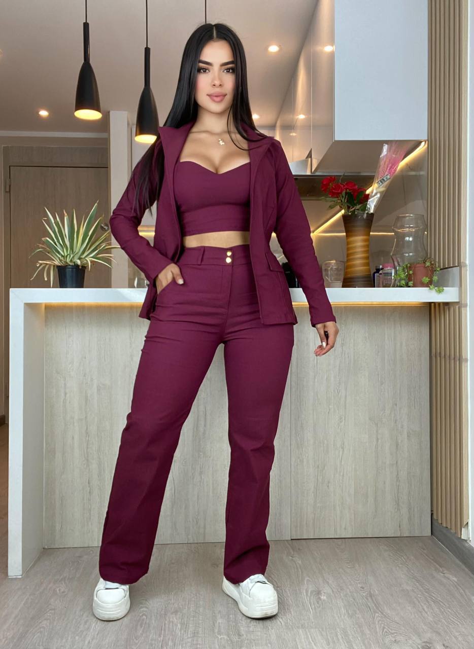 Conjunto Formal 3 Prendas