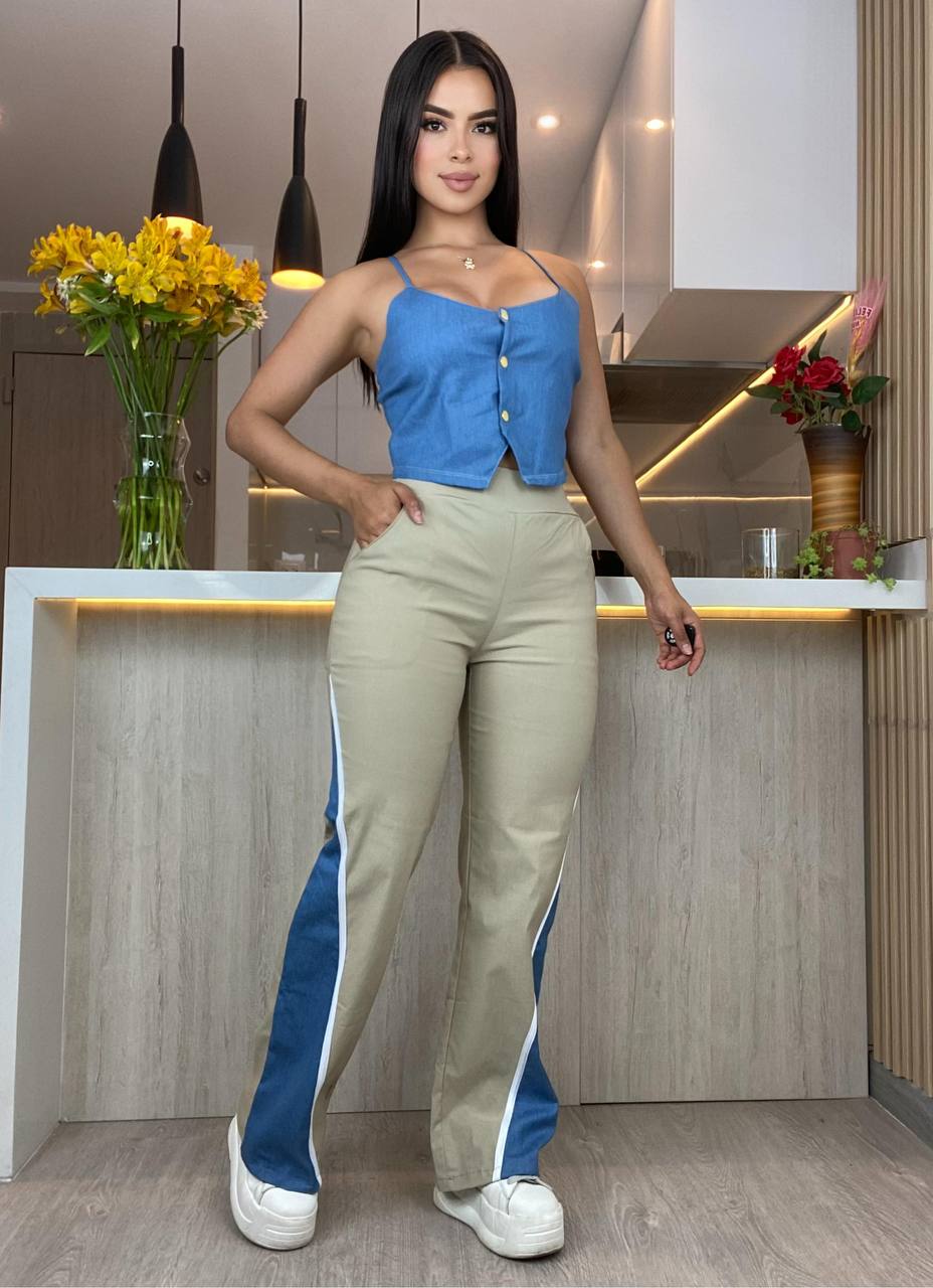 Conjunto Pantalon Y Blusa