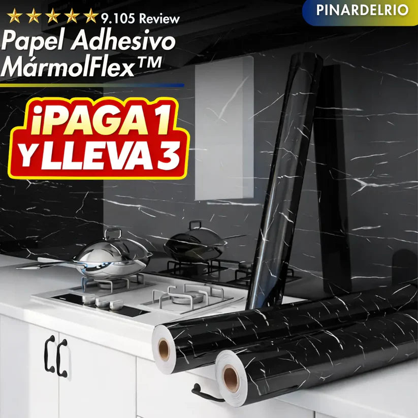 Papel Adhesivo MármolFlex™ PAGA 1 Y LLEVA 3